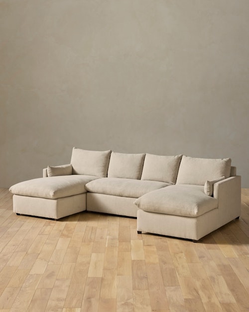 Leighton Track Arm 3-Piece Chaise Sectional