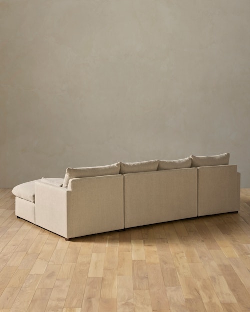 Leighton Track Arm 3-Piece Chaise Sectional