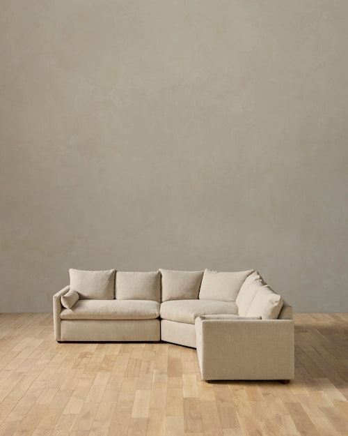 Leighton Track Arm 3-Piece Wedge Sectional