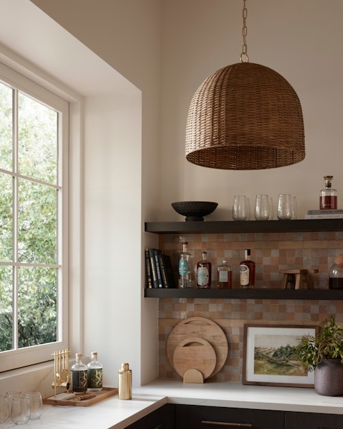 Agatha Rattan Pendant Light
