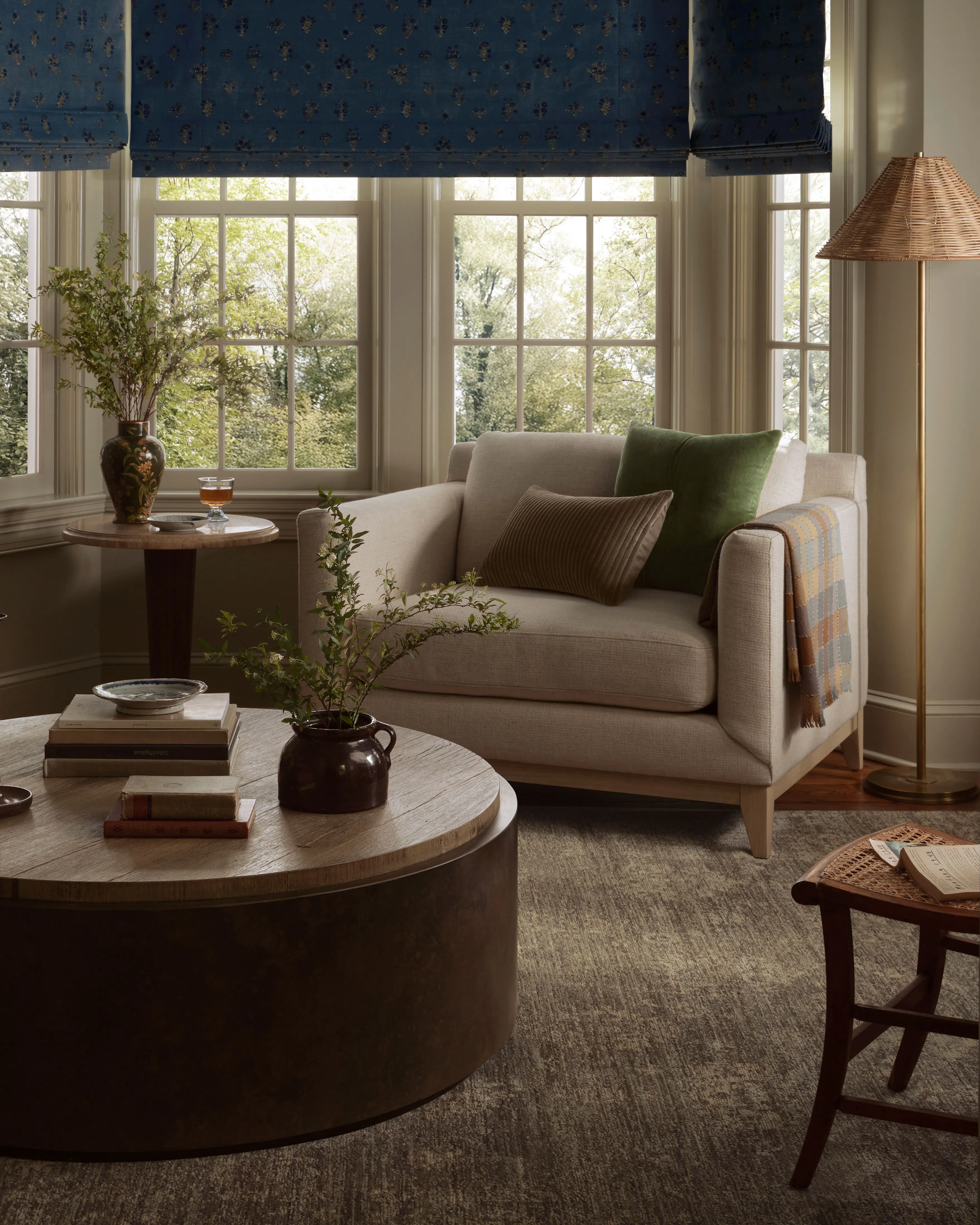 Warren Rattan Floor Lamp | Joon Loloi