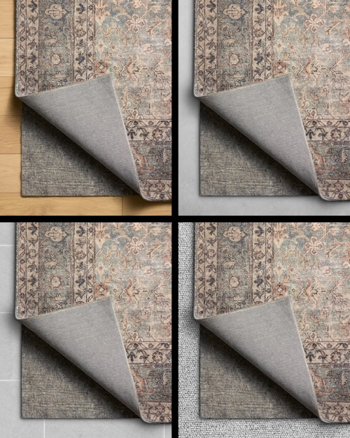 This rug pad works on nearly any hard floor or carpet.