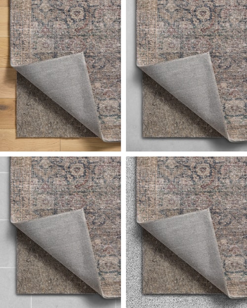 This rug pad works on nearly any hard floor or carpet.
