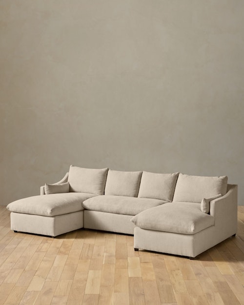 Leighton Slope Arm 3-Piece Chaise Sectional