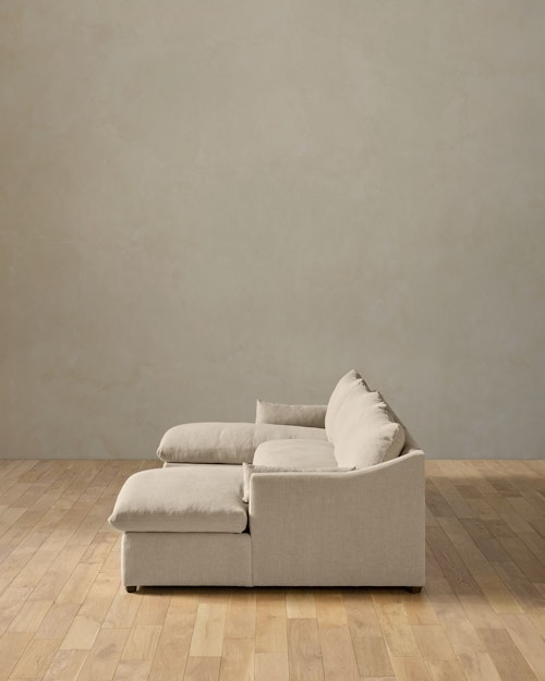 Leighton Slope Arm 3-Piece Chaise Sectional