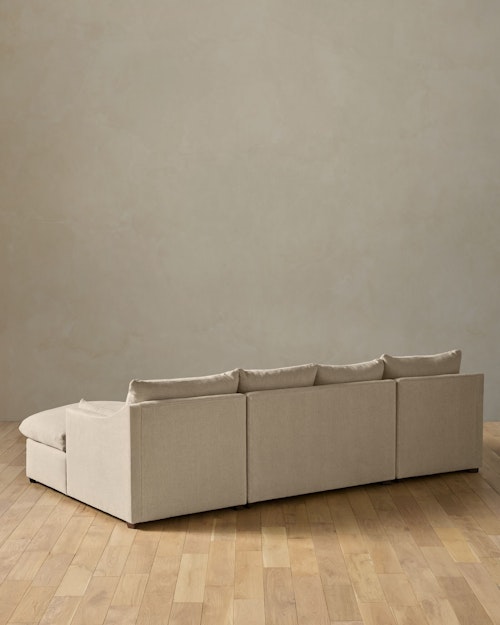 Leighton Slope Arm 3-Piece Chaise Sectional