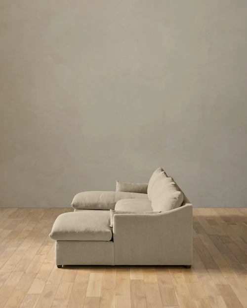 Leighton Slope Arm 3-Piece Chaise Sectional