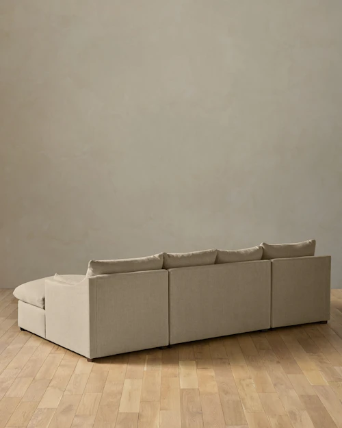 Leighton Slope Arm 3-Piece Chaise Sectional