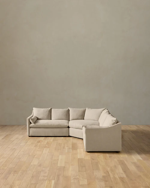 Leighton Slope Arm 3-Piece Wedge Sectional