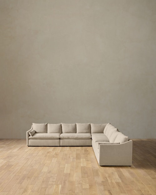 Leighton Slope Arm 5-Piece Grand Corner Sectional