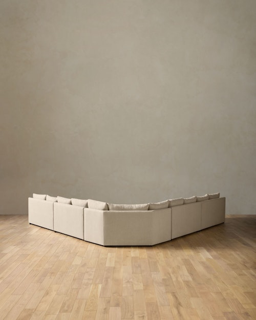 Leighton Slope Arm 5-Piece Grand Wedge Sectional