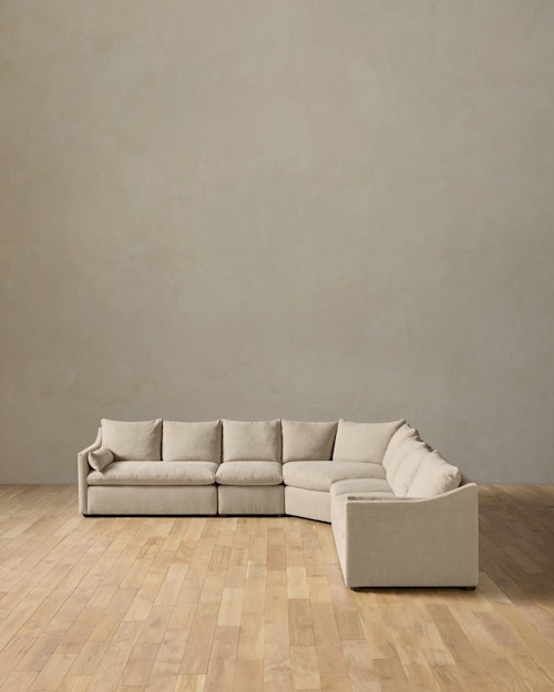 Leighton Slope Arm 5-Piece Wedge Sectional