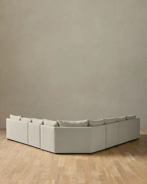 Leighton Slope Arm 5-Piece Wedge Sectional