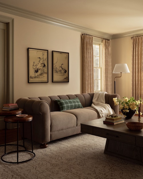 Morison Leather Wrapped Floor Lamp