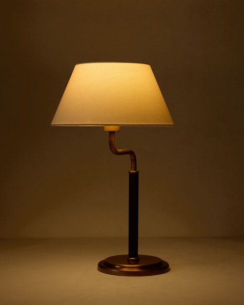 Morison Leather Wrapped Table Lamp