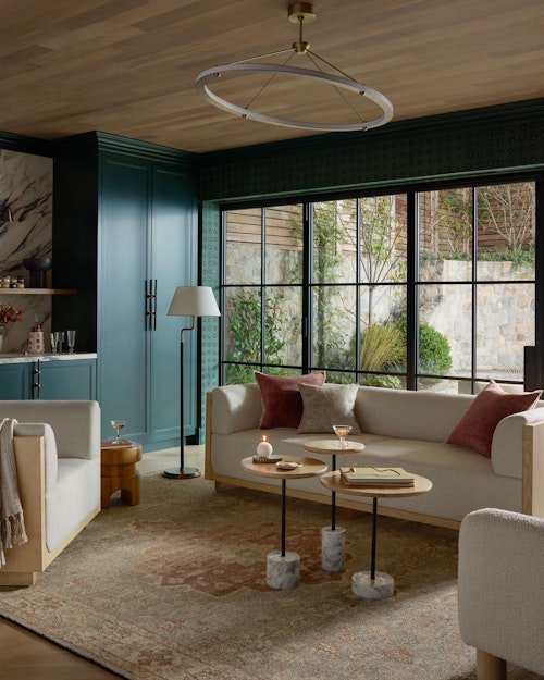 Morison Leather Wrapped Floor Lamp