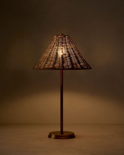 Warren Rattan Table Lamp