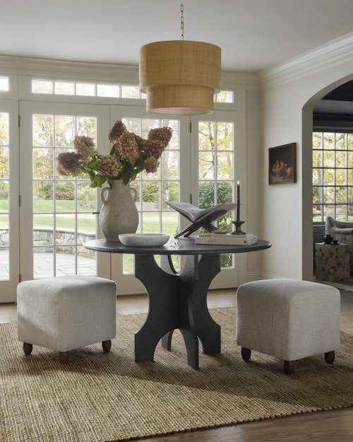 Dora Grass Cloth Pendant Light