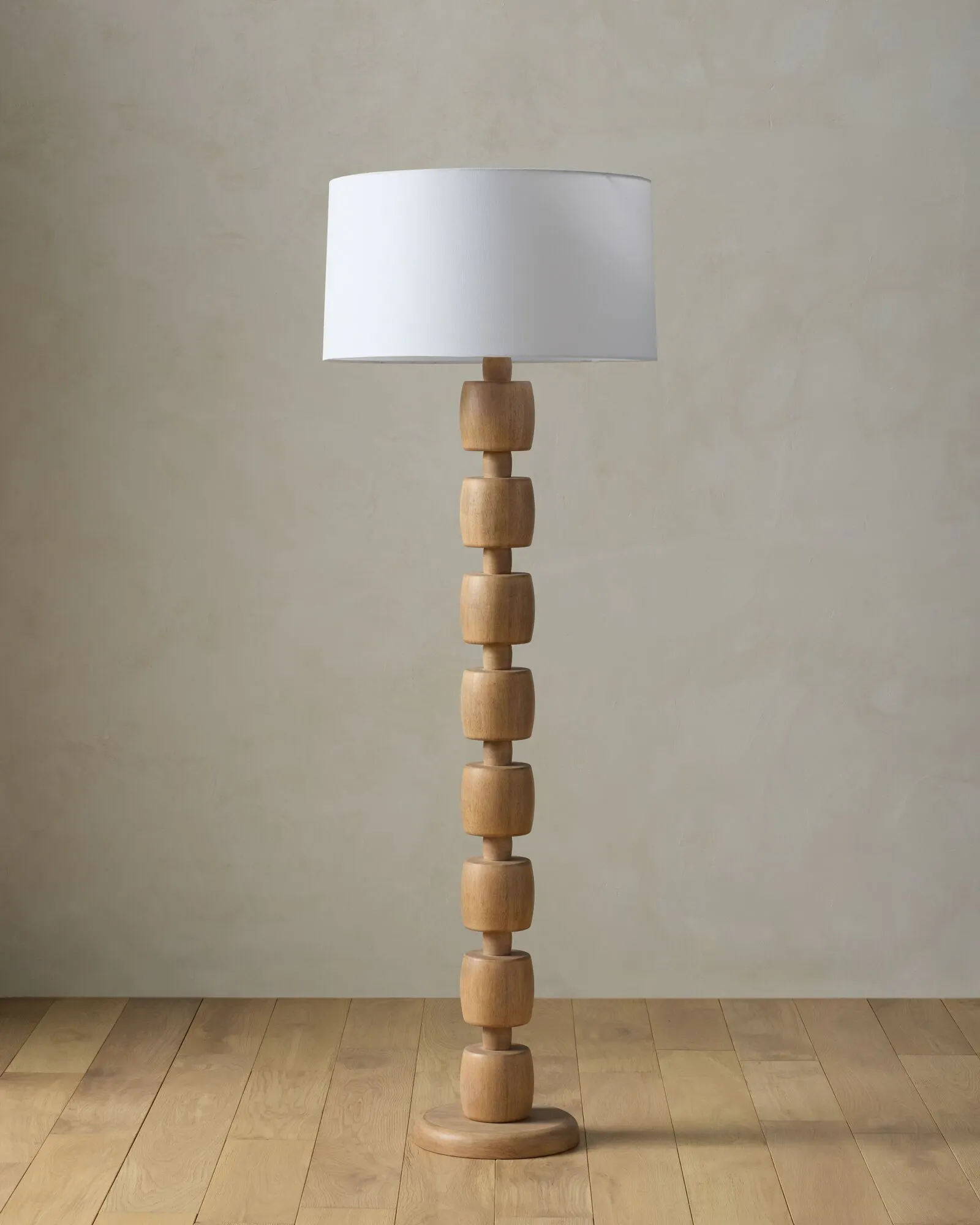 Gibson Floor Lamp - Natural 22W x 63.5H x 22D