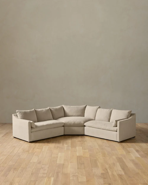 Leighton Slope Arm 3-Piece Wedge Sectional