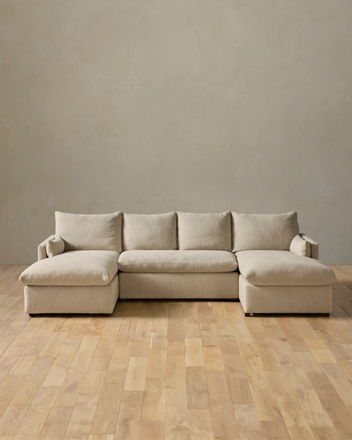 Leighton Track Arm 3-Piece Chaise Sectional