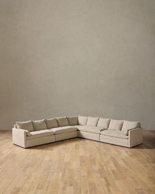 Leighton Track Arm 5-Piece Grand Corner Sectional