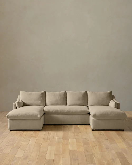 Leighton Slope Arm 3-Piece Chaise Sectional