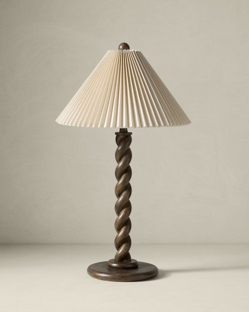 Minerva Wood Table Lamp