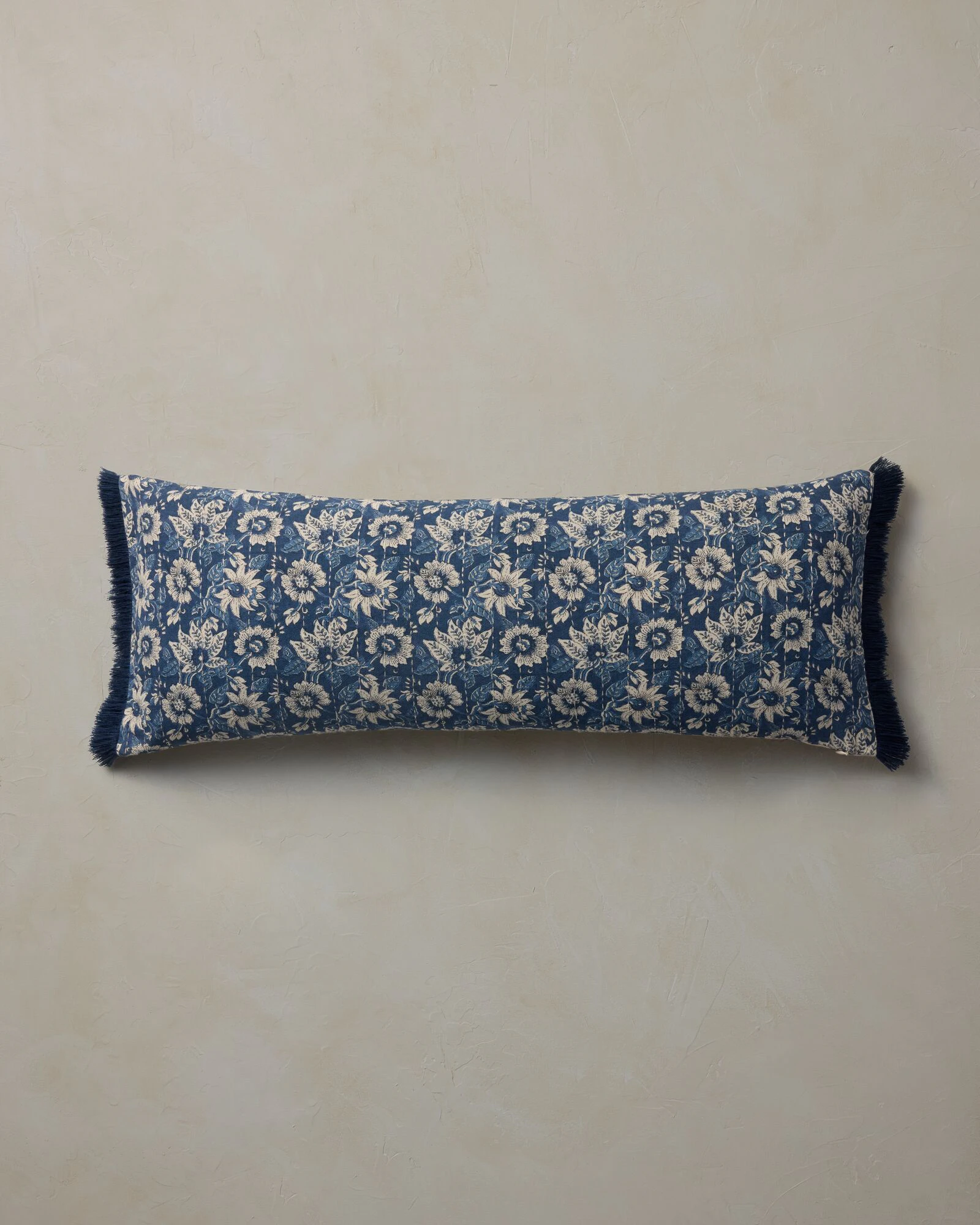 Nalina Pillow - Indigo Natural 13 x 35