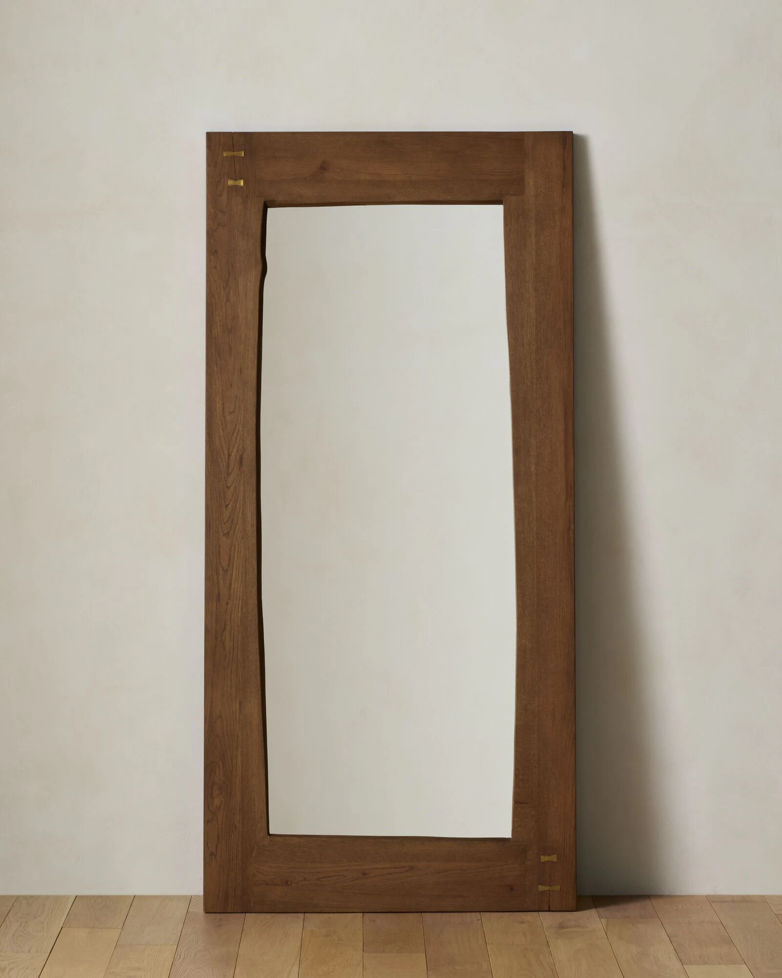Nara Floor Mirror - Walnut 38W x 1.25H x 80D