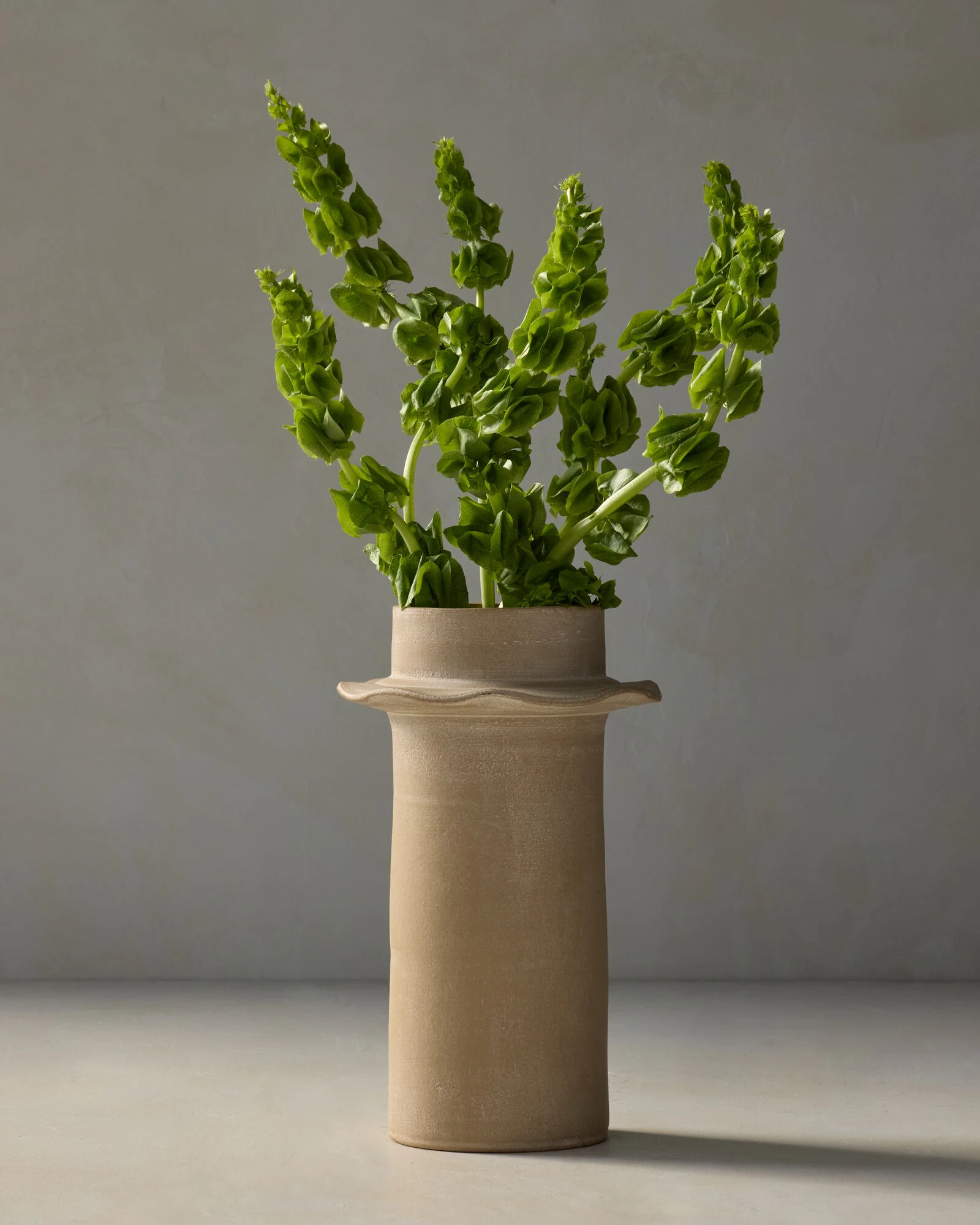 Santos Clay Vase - Grey 7.5W x 12.25H x 7.5D