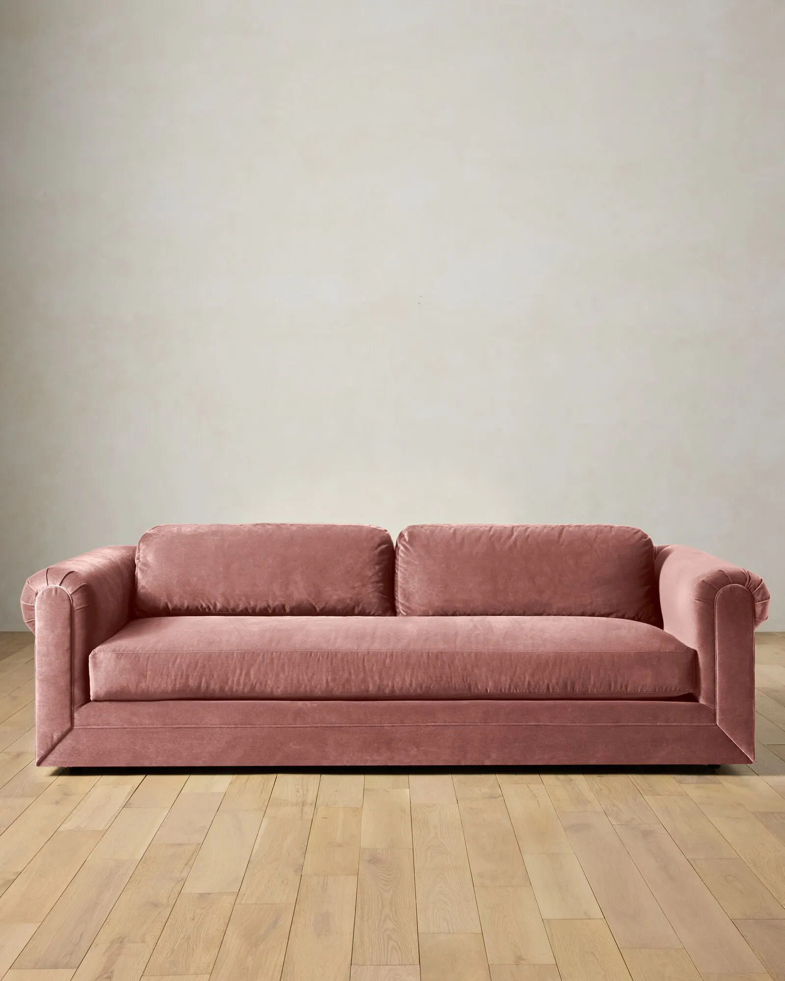 Seraphina Sofa - Luster Rosewood Velvet 103W x 34H x 45D