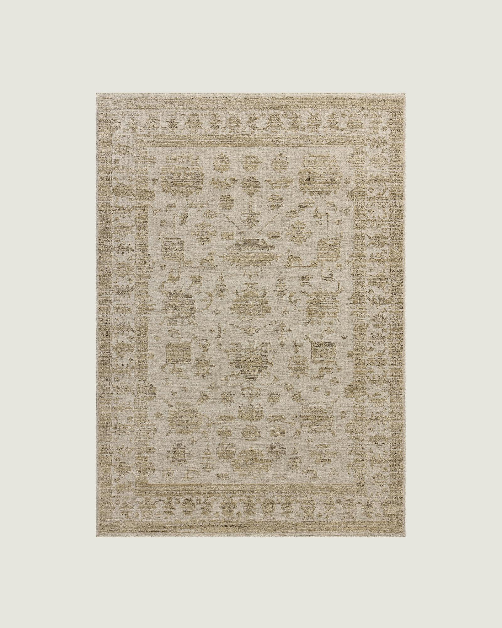 Sinda Rug Fog/Natural 7'10" x 10' - Traditional Design