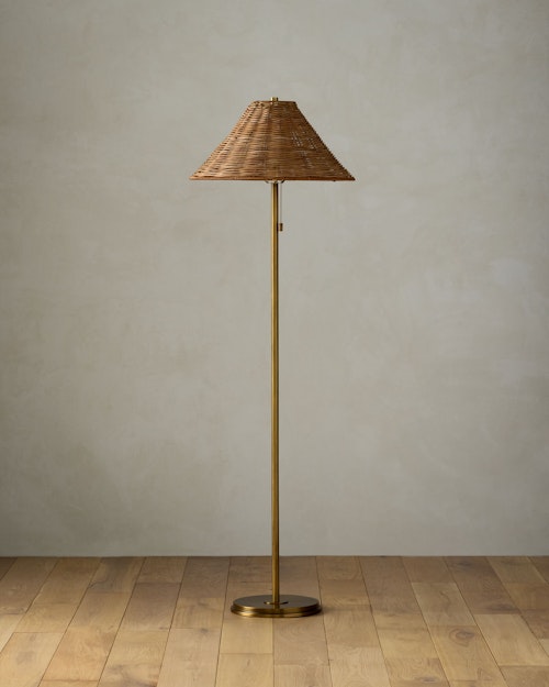 Warren Rattan Floor Lamp