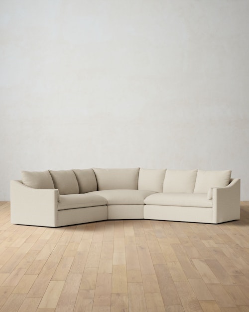 Leighton Slope Arm 3-Piece Wedge Sectional