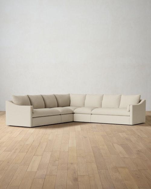 Leighton Slope Arm 5-Piece Corner Sectional